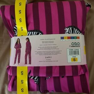 Pink Zebra Print Pajama Set